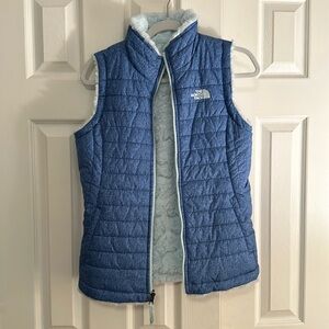 The North Face reversible vest, girls size large 14/16